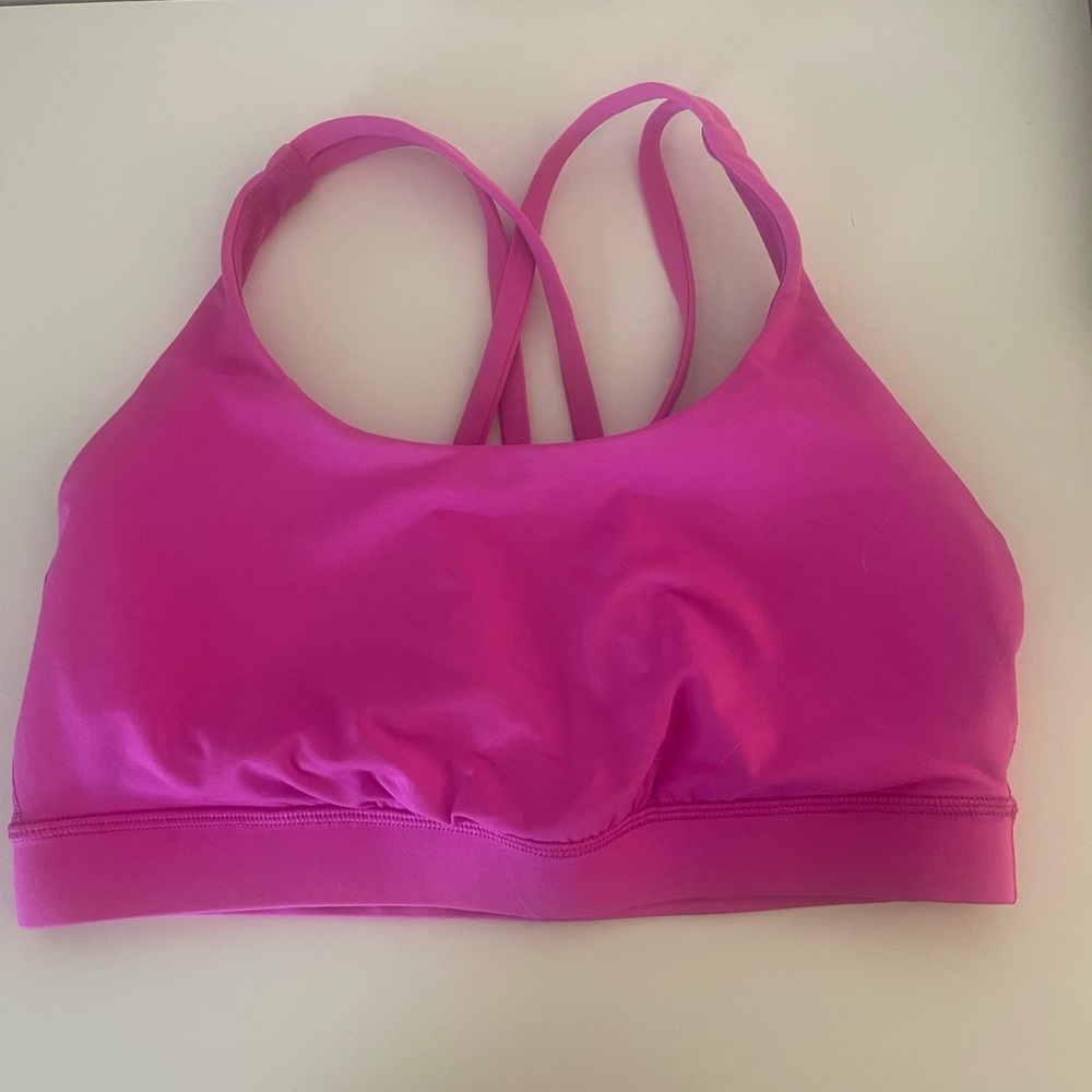 Lululemon Energy Bra - Sonic Pink - Size 8